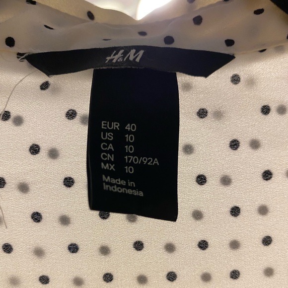 Pre-owned H&M Polka Dot Blouse US Size 10 - Picture 5 of 5